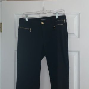 Black with gold slacks